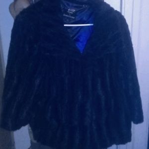 Vintage style Blue faux Fur